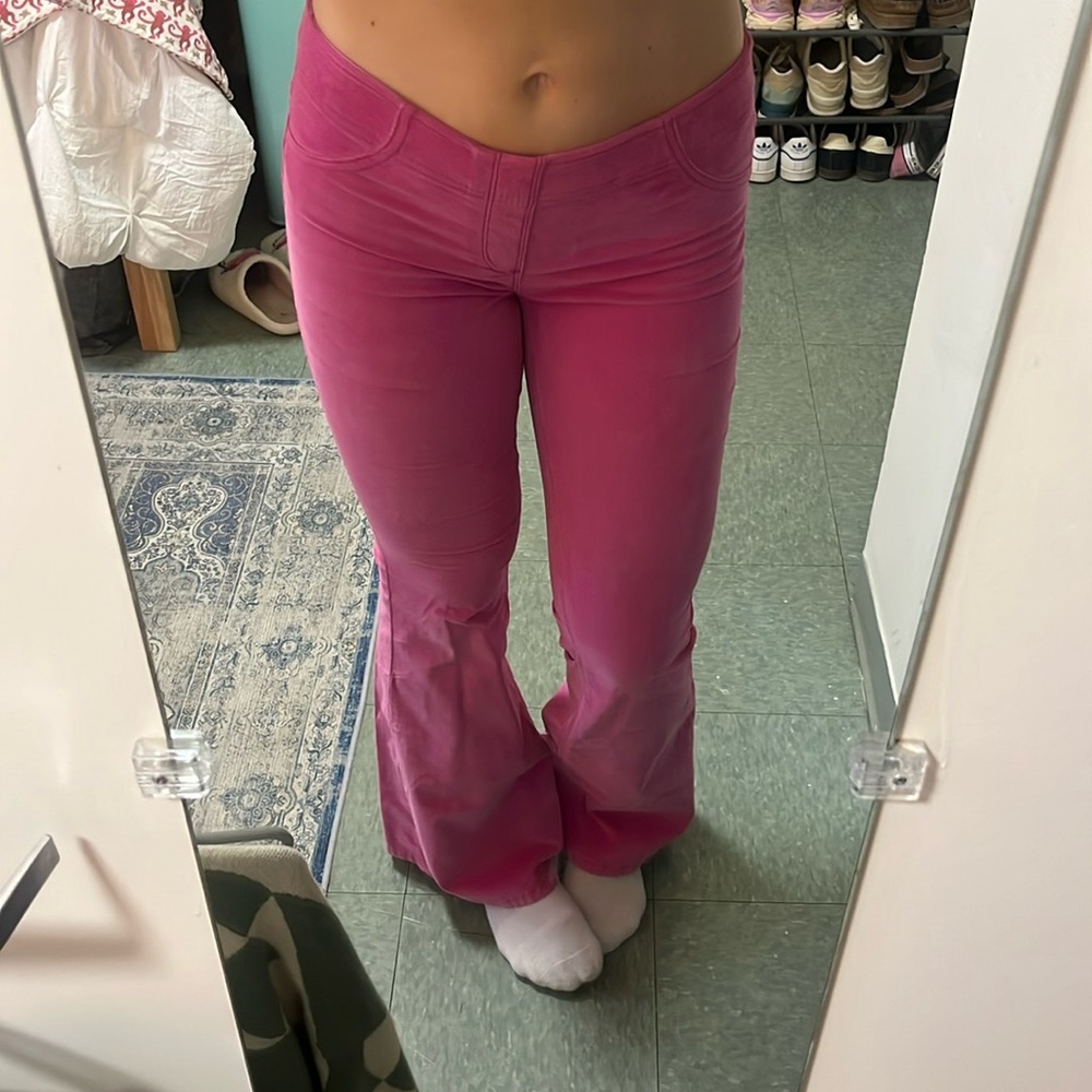 Free People Hot Pink Pants